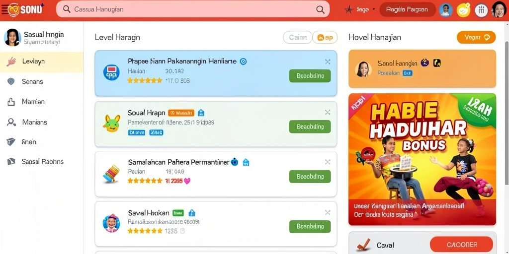 Tampilan antarmuka yang menarik dan user-friendly.