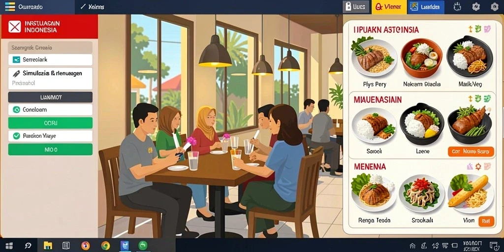 Tampilan antarmuka yang user-friendly.