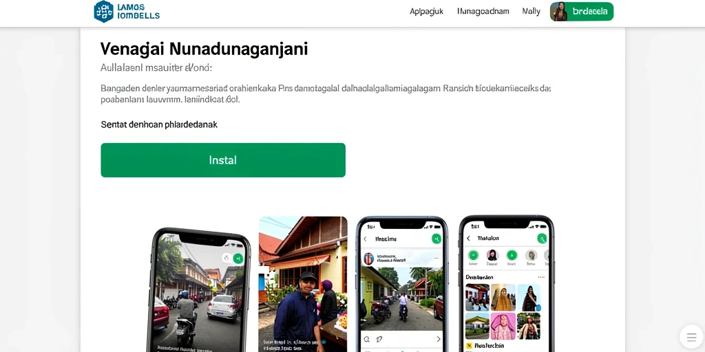 Tampilan menarik dan intuitif dari antarmuka aplikasi.