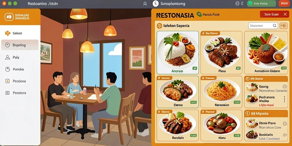 Tangkapan layar menampilkan antarmuka permainan utama NUSABET.