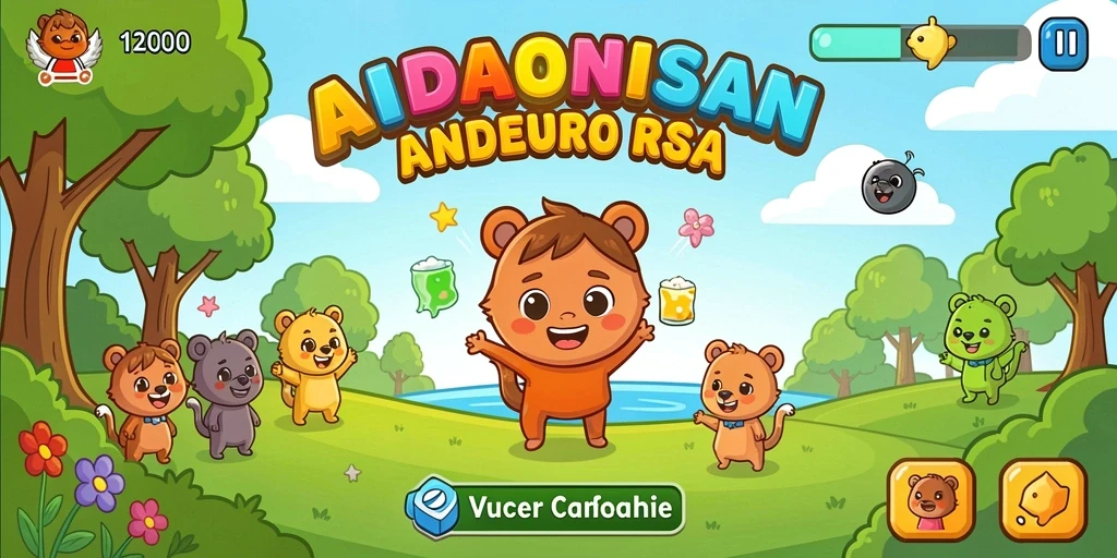 Screenshot menunjukkan petualangan seru di level baru.